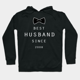 'Best Husband Since 2008' Sweet Wedding Anniversary Gift Hoodie